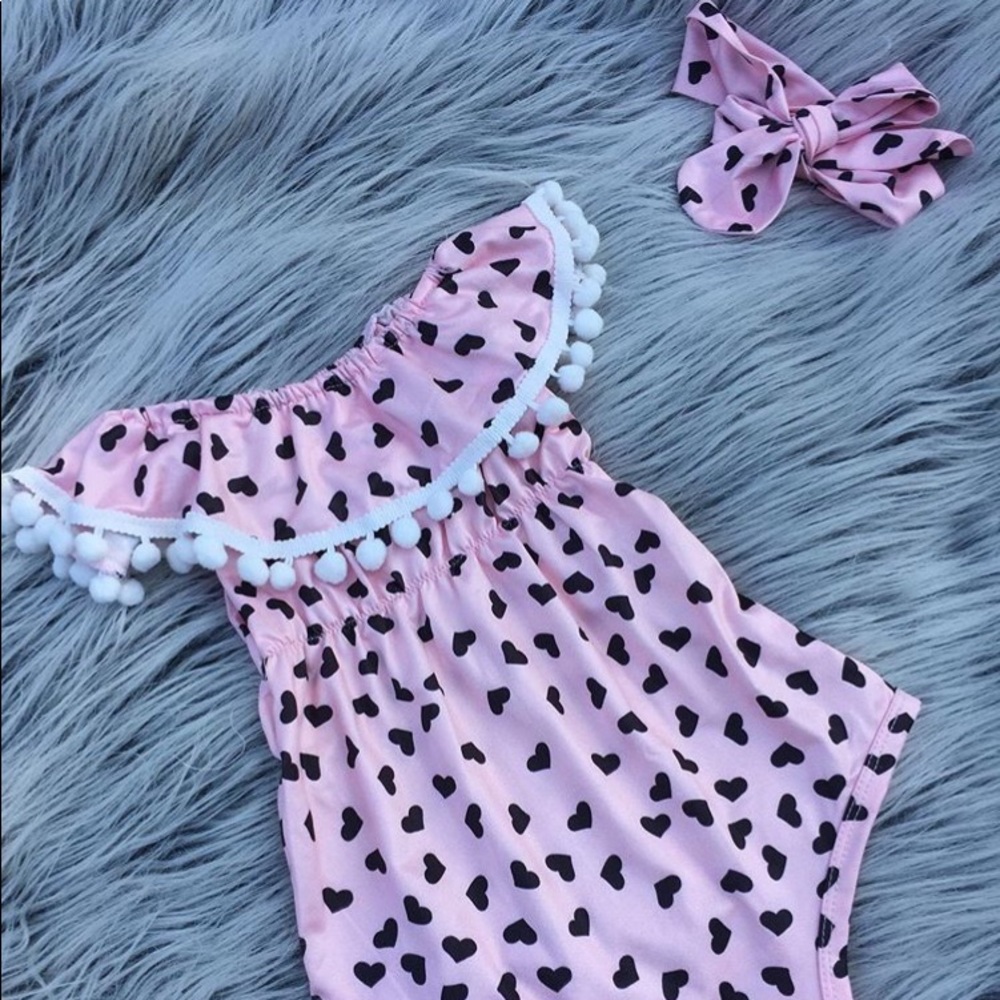 Baby hearts onsie